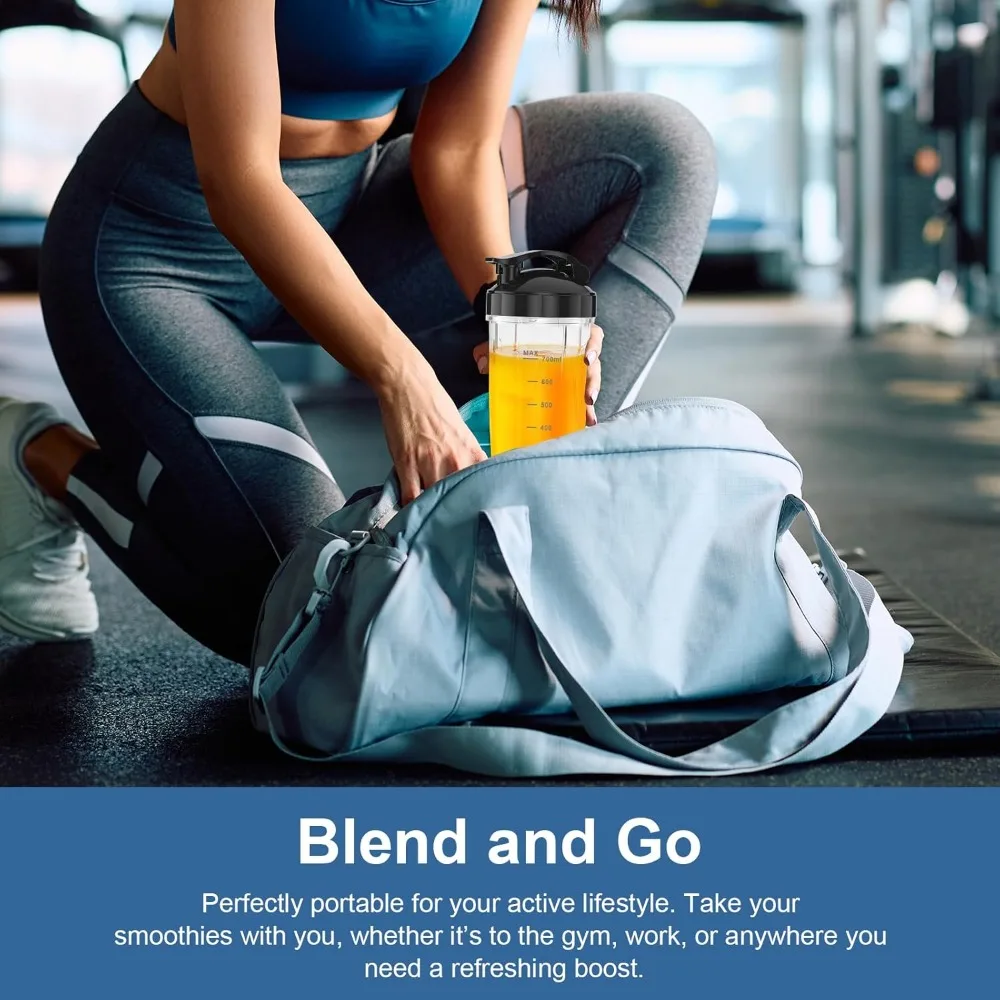 12-Piece Smoothie Blender Maker 25,000 RPM Personal Blender for Ice Crushing Smoothies & Frozen Drinks Nuts