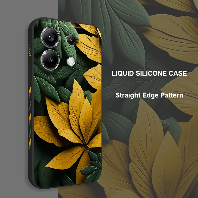 Carve A Leaf Phone Case For Xiaomi Poco X6 M5 M5S F5 X5 F4 X4 M4 F3 M3 X3 F2 Pro 4G 5G GT Silicone Cover