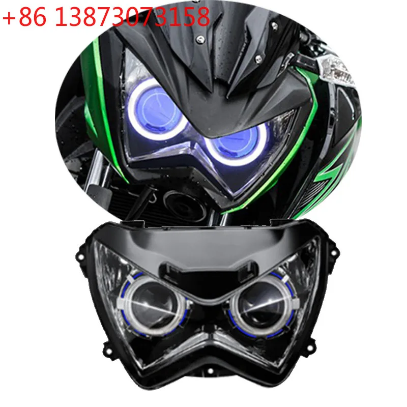 Motorcycle Headlight HID Projector Headlight Assembly LED  Head Lamp For Kawasaki Z800 Z250 Z300