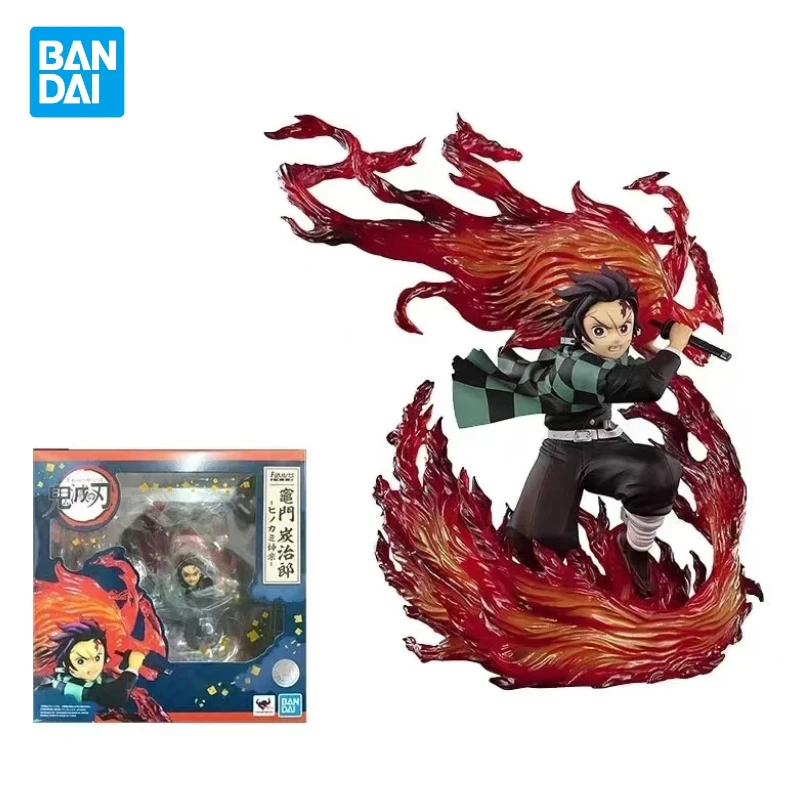 En Stock Original Bandai Figuarts ZERO Anime Demon Slayer Kamado Tanjirou PVC Anime figuras en miniatura de juguete colección adornos regalos