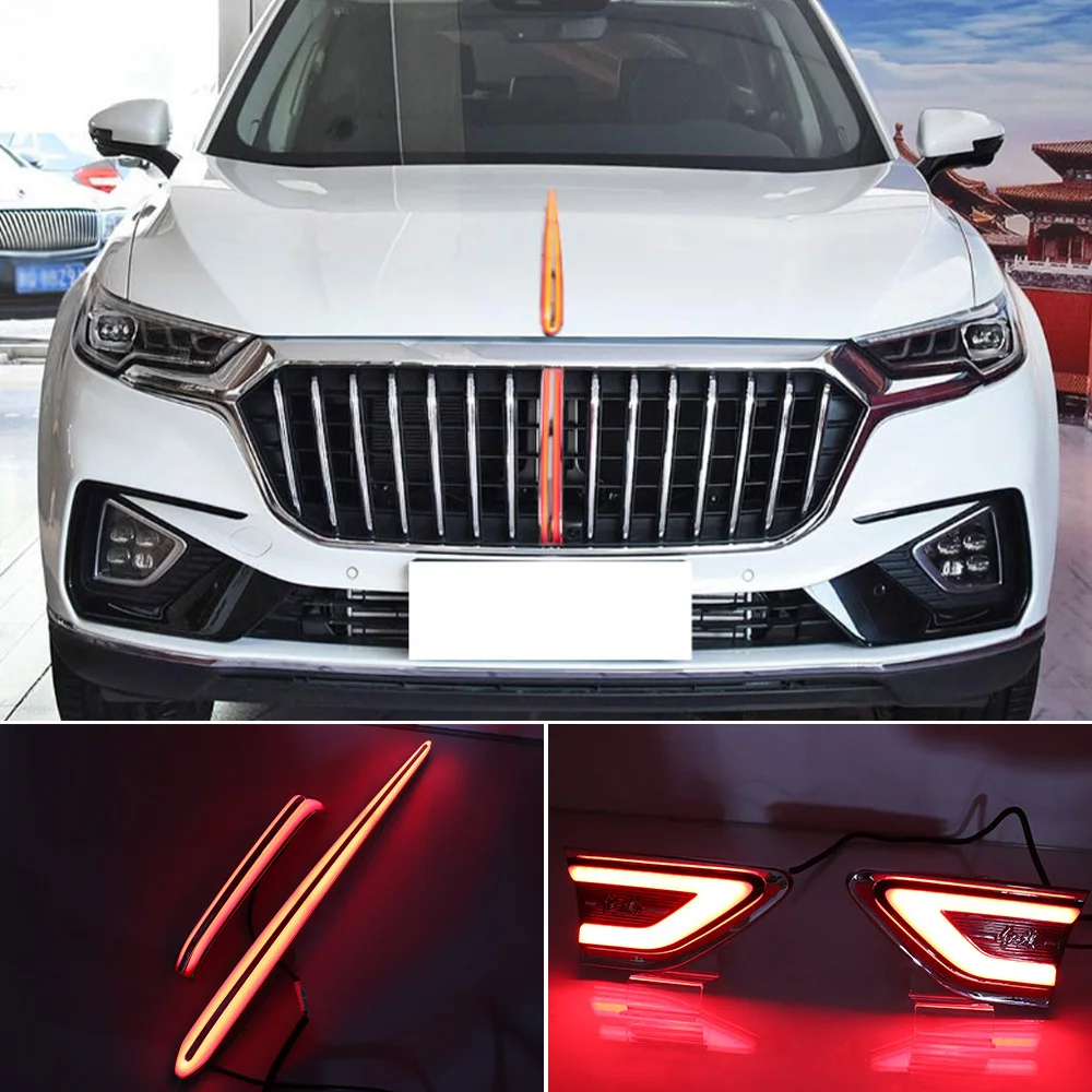 

For Hongqi HS5 grille flow light 19-22 modified bright strip grille LED flow light luminous standard machine cover