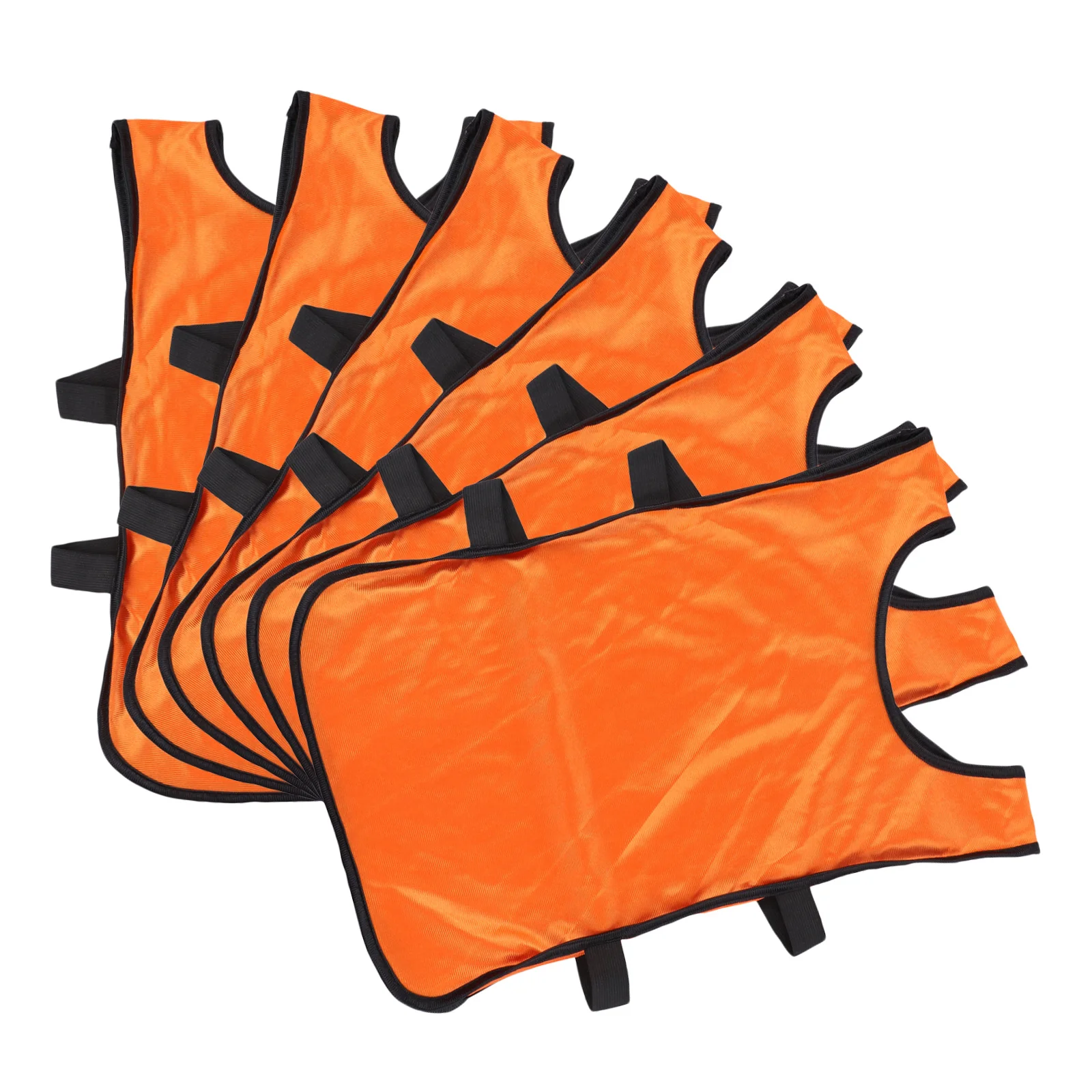 

6Pcs Training Vest Breathable Red Football Pinnies Easy on Off Scrimmage Soccer Waistcoat Sports Training Waistcoat