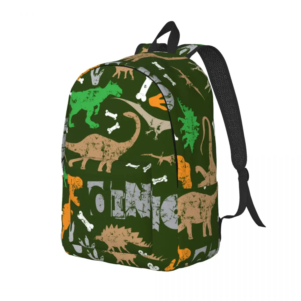 Student Bag Grunge Dinosaur Boys Pattern Backpack Parent-child Lightweight Backpack Couple Laptop Bag