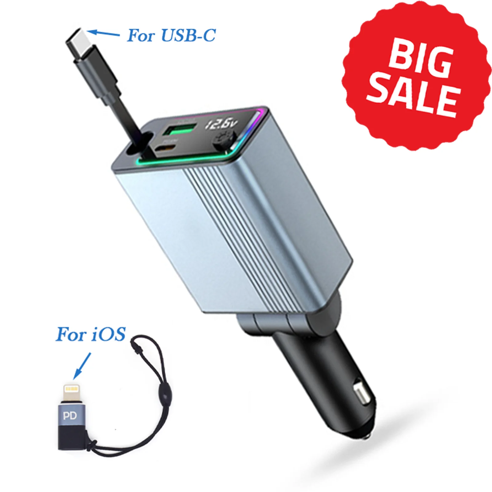 60W 4-In-1 Retracta… - image