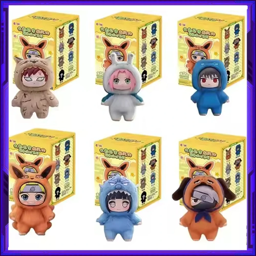 Boîte aveugle originale EAKI NARUTO, série de fête Naruto Shippuden, Naruto Sakura Sasuke Kakashi, figurine de dessin animé, porte-clés, poupée, jouet cadeau