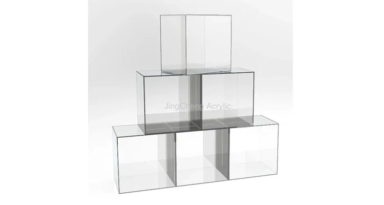 Floor-standing large acrylic plastic box