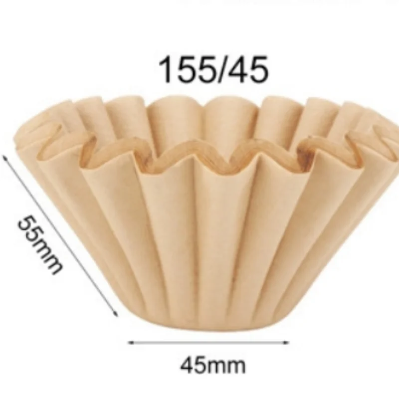 50PCS Kraft Papier Kaffee Filter Tassen Schüssel Form Origami Hand Gebraut Tropf Well Einweg Tasse für Übergießen Espresso – Detail 2