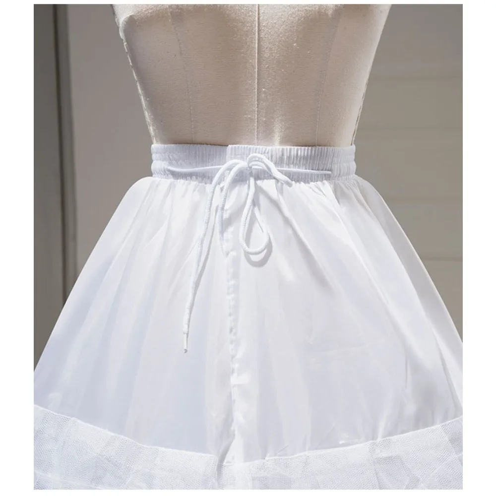 3 Steel Hoops 1 Layer Tulle Petticoat Elastic Waist Crinoline Underskirt Wedding Bridal Lolita Cosplay Evening Support Skirt