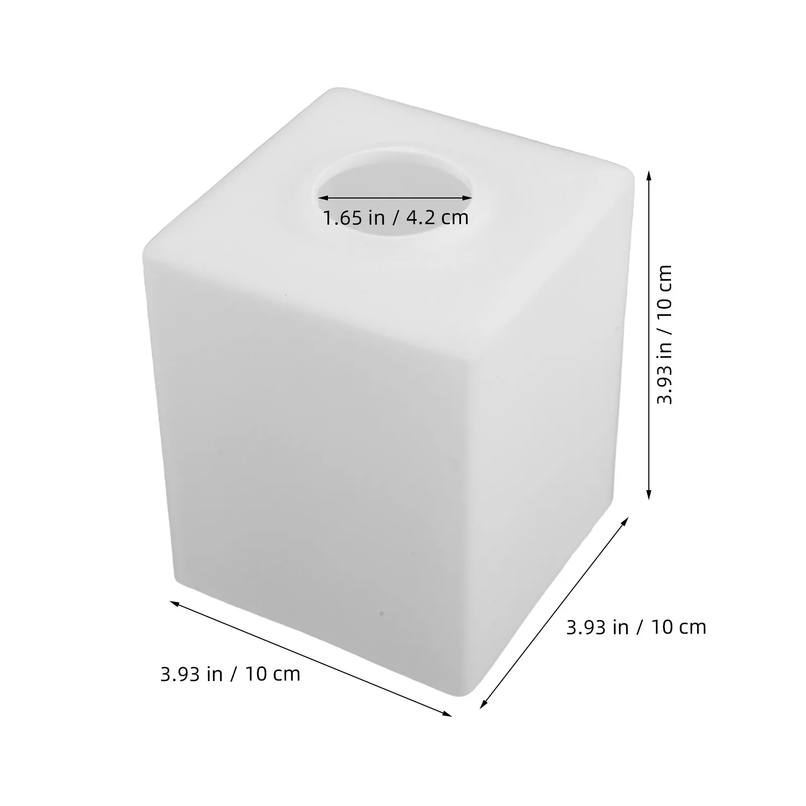 100x120mm Square Glass Lamp Shade Replacement Ceiling Light Cover E27 Base Modern Pendant Lampshade Dining Room Bedroom