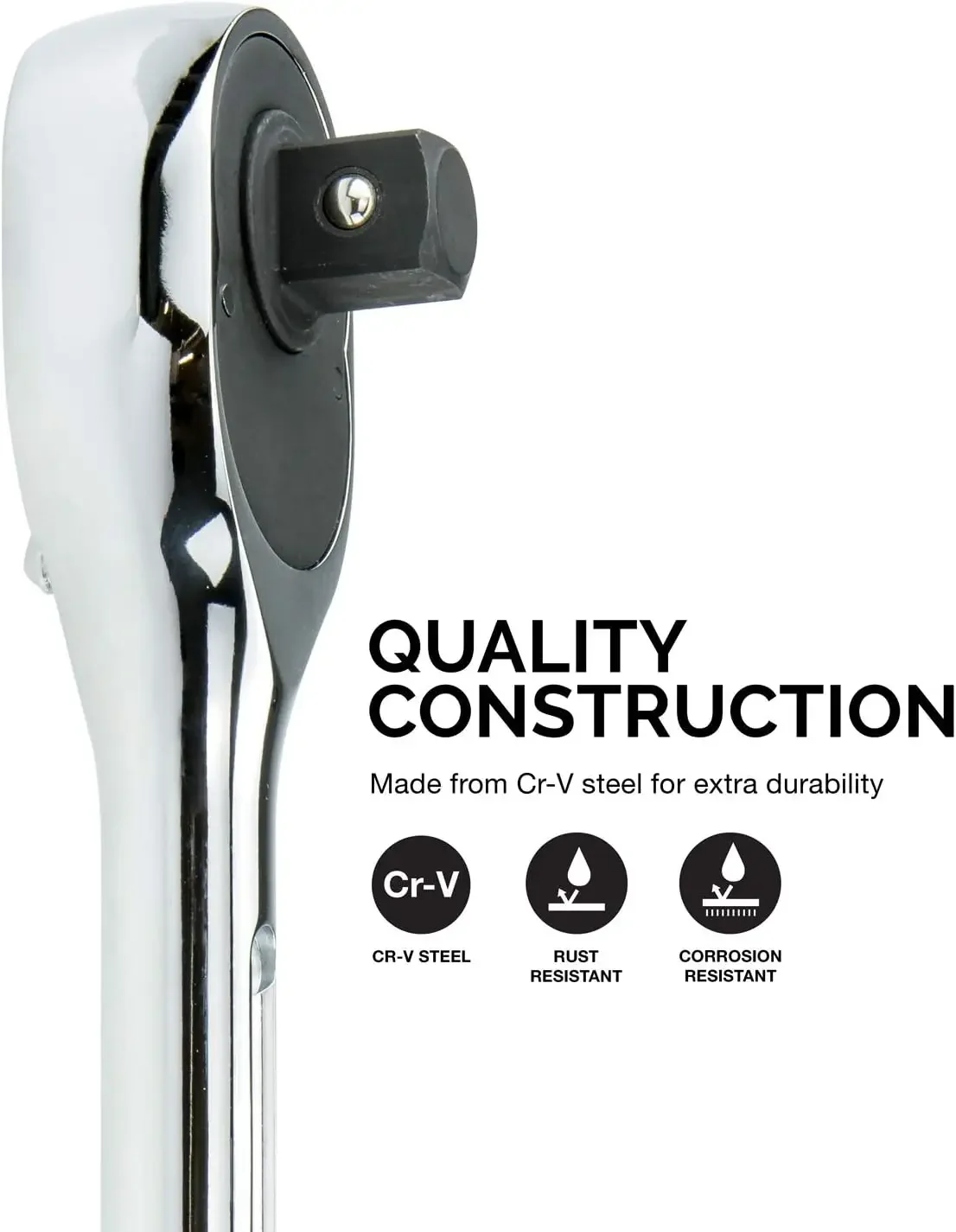03069A 3/4-Inch-Drive Extendable Ratchet Handle, 24-Tooth Reversible Ratcheting Feature, Extends 24 to 39 3/4 Inches