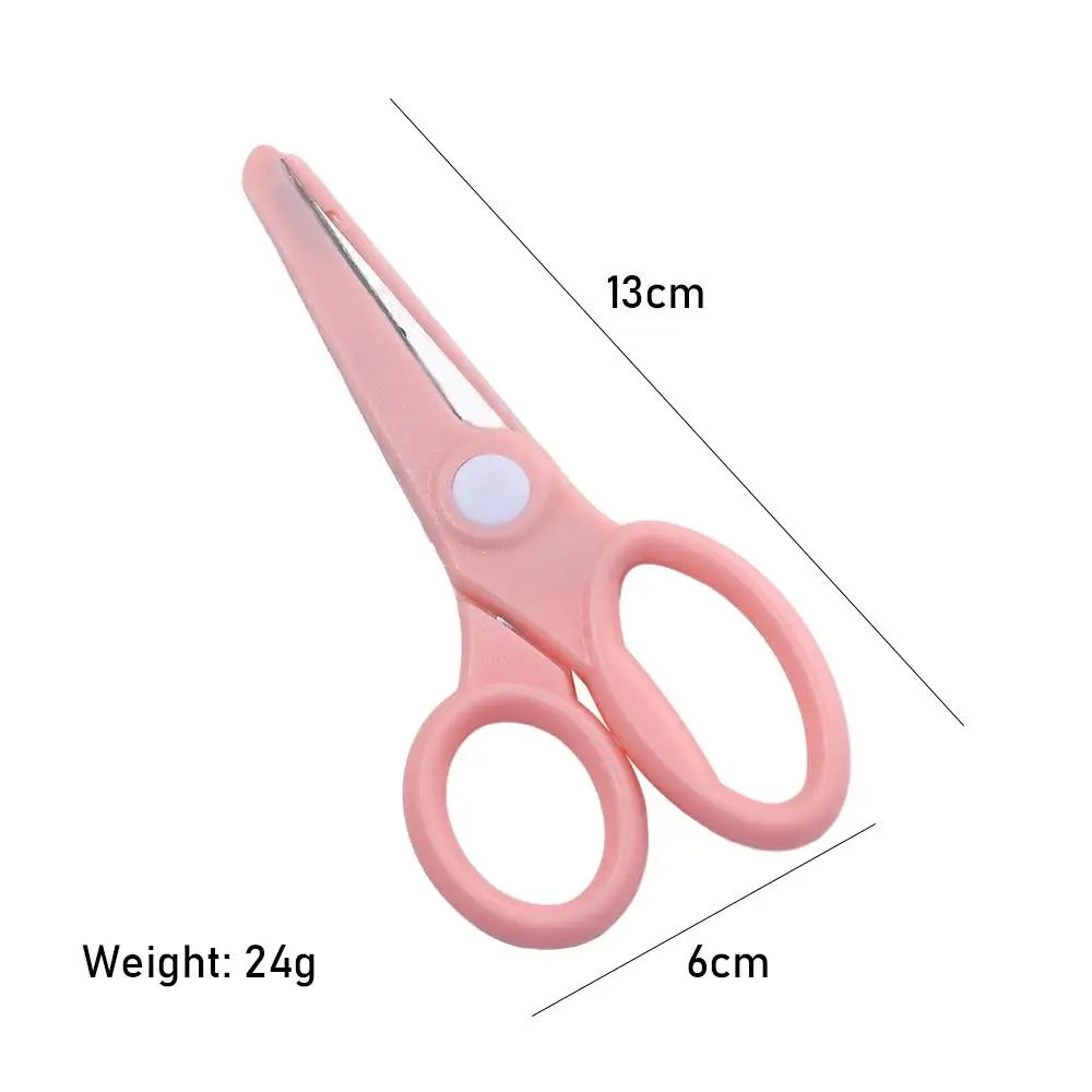 Safety Round Head Cutting Tools Art Tool Handmade Tools School Supplies Plastic Scissors Diy Cutting Tools Office Scissor