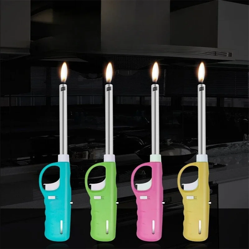 10pcs Igniter Electronic Ignition Gas Stove Natural Gas Kitchen Extended Pulse Long Nose Lighter Open Flame Lighters