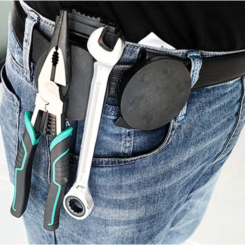 Magnetischer Werkzeughalter mit Gürtelclip, Verstellbarer Tragbarer Gummi-Magnetverschluss, Schrauben-Hardware-Clip für Gürtel – Detail 4