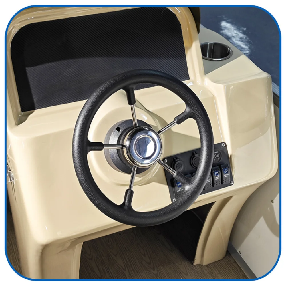 13 Inch Marine Steering Wheel Stainless Steel Foam Anti Slip Grip Boat Steering Wheel Yacht Hardware Replacement Accessory