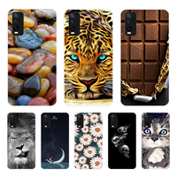 For Vivo Y20 Case Silicone Soft Wolf Space Phone Cases for Vivo Y20i Y20S Y11S Case Black TPU Bumper For Vivo Y 20 V2029 Cover