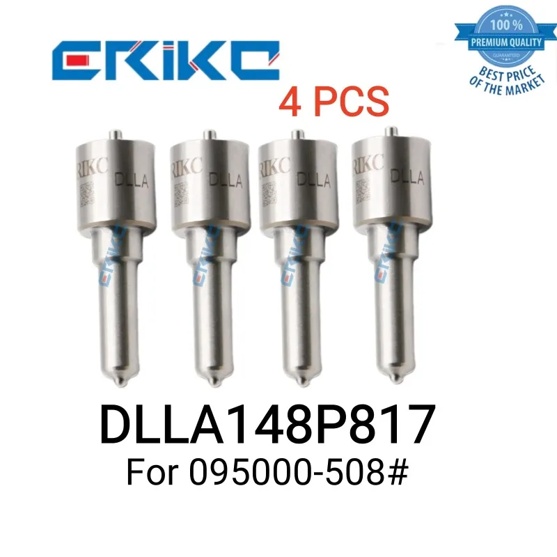 

4 шт. DLLA148P817 093400-8170 Форсунка топливной форсунки DLLA 148 P 817 Форсунка DLLA 148P817 Common Rail для 095000-508 #