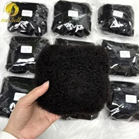 Cabello humano Afro rizado apretado a granel para extensiones de rastas, cabello humano 100%, 30G/1 paquete, extensiones de reparación naturales de 8 pulgadas para trenzas