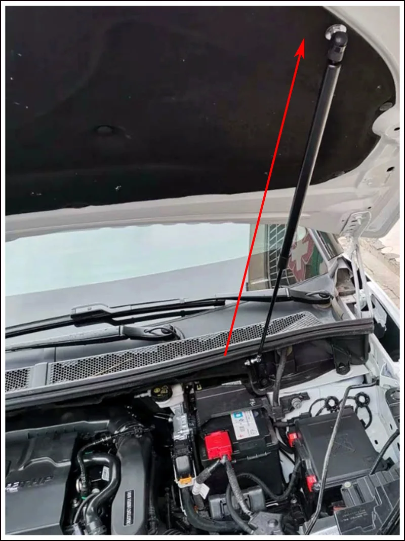 Car Front Hood Engine Cover Hydraulic Rod Strut Spring Shock Bars Bracket Styling For Peugeot 5008 2017-2023