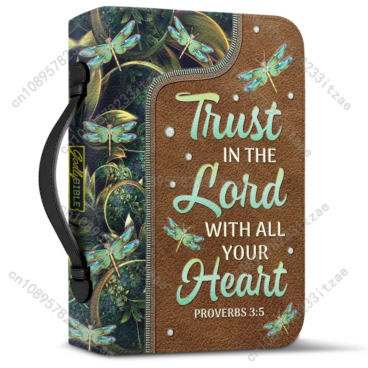 Personalized Bible Verse Cover Trust In The Lord With All Your Heart Print Women's Study Book Holy Storage Box Thanksgiving Gift