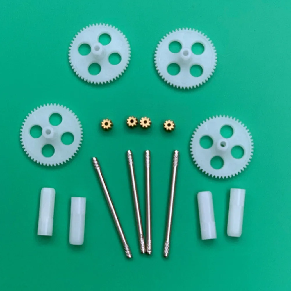 مجموعة تروس مع محرك نحاسي لـ Syma X5C X5SC X5SW M68 RC كوادكوبتر بلاستيك ومواد نحاسية 4 تروس وتروس محرك متضمنة