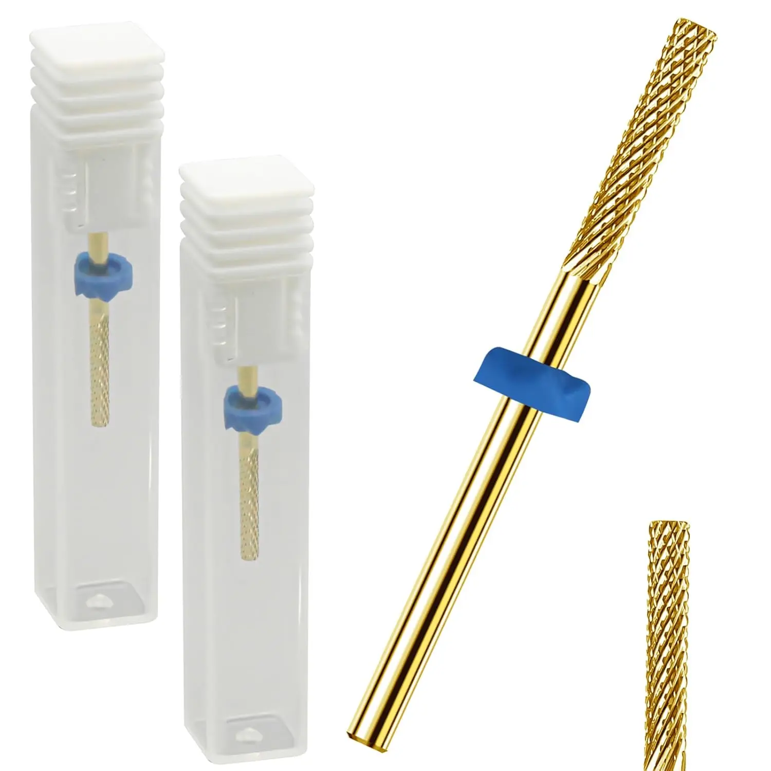 

2Pcs Carbide Nail Drill Bits for Cuticle Removal & Nail Care, Compatible with Electric Nail File