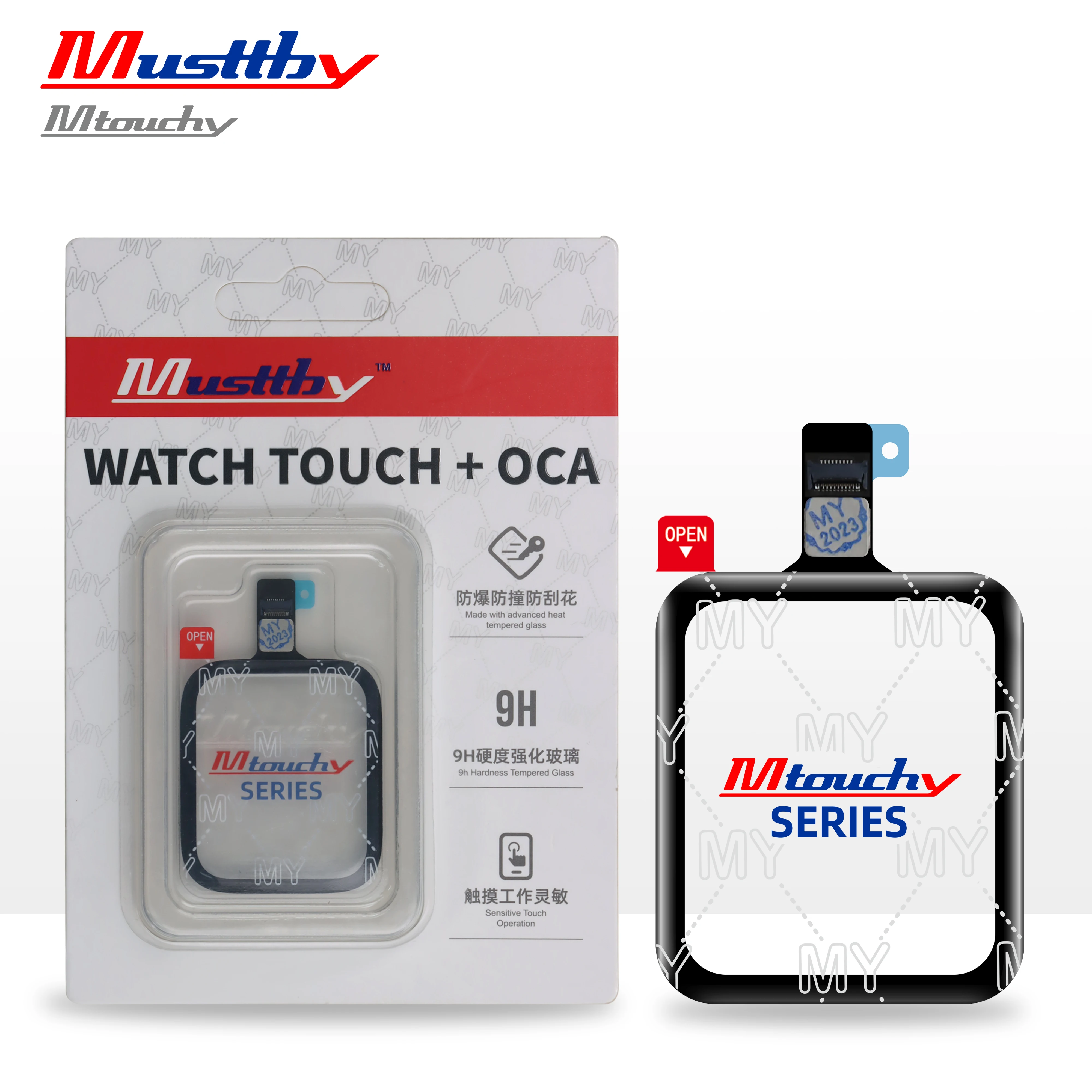 Musttby For Watch series SE 2 3 4 5 6 S3 S4 S5 S6 38 42 40mm 44mm Touch Screen Digitizer Glass Lens Panel With OCA Replacment