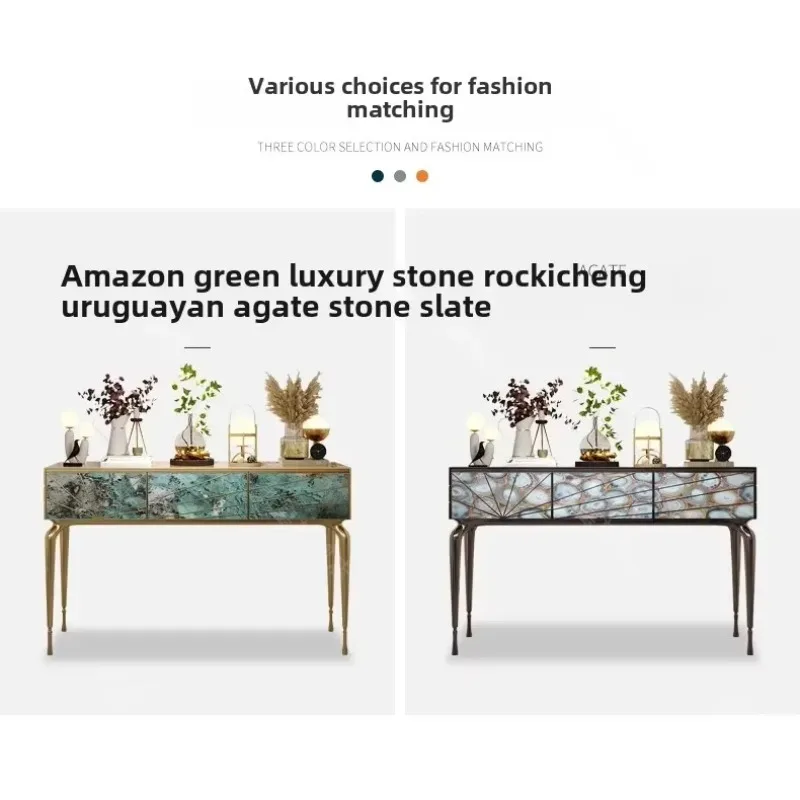 GZ-1    Entrance Table Senior Sense  Marble Cabinet High-end Art Entrance Table