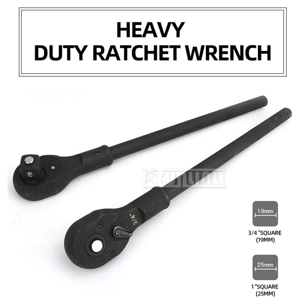 Auto repair 3/4 inch 1 inch heavy duty quick ratchet socket wrench medium long flying plate insert power Rod pull tool