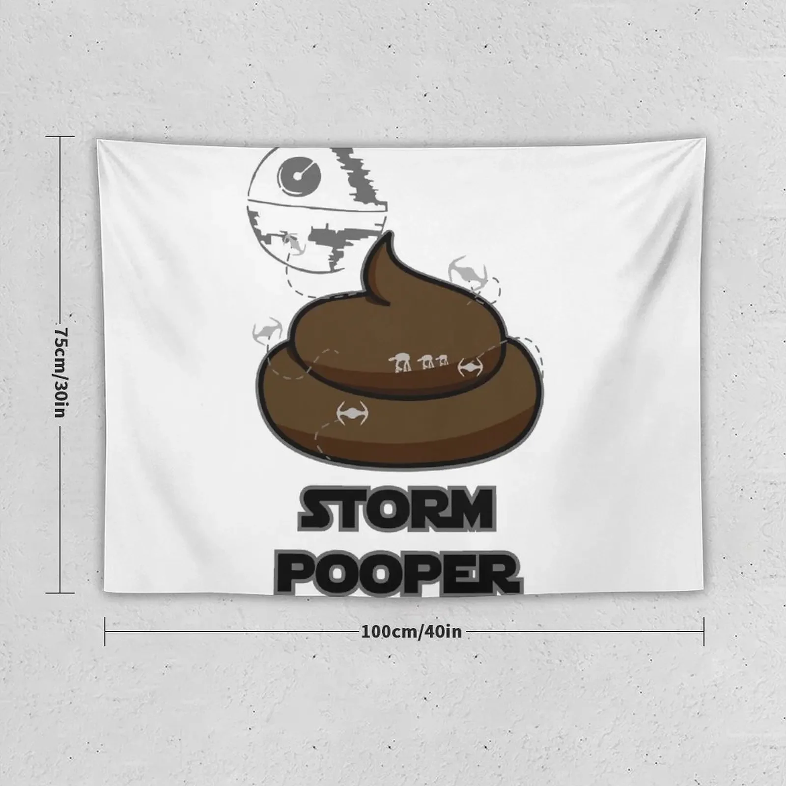 STORM POOPER POOP Tapestry Aesthetics For Room Wallpapers Home Decor Tapestry