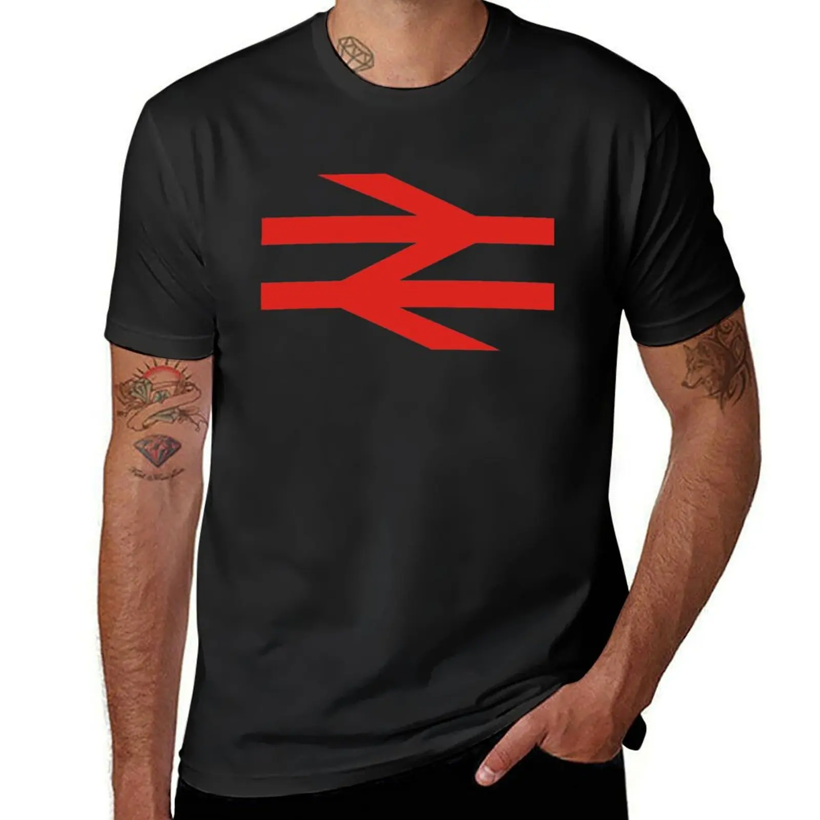 

BRITISH RAIL T-Shirt anime clothes funnys customizeds funny t shirts for men