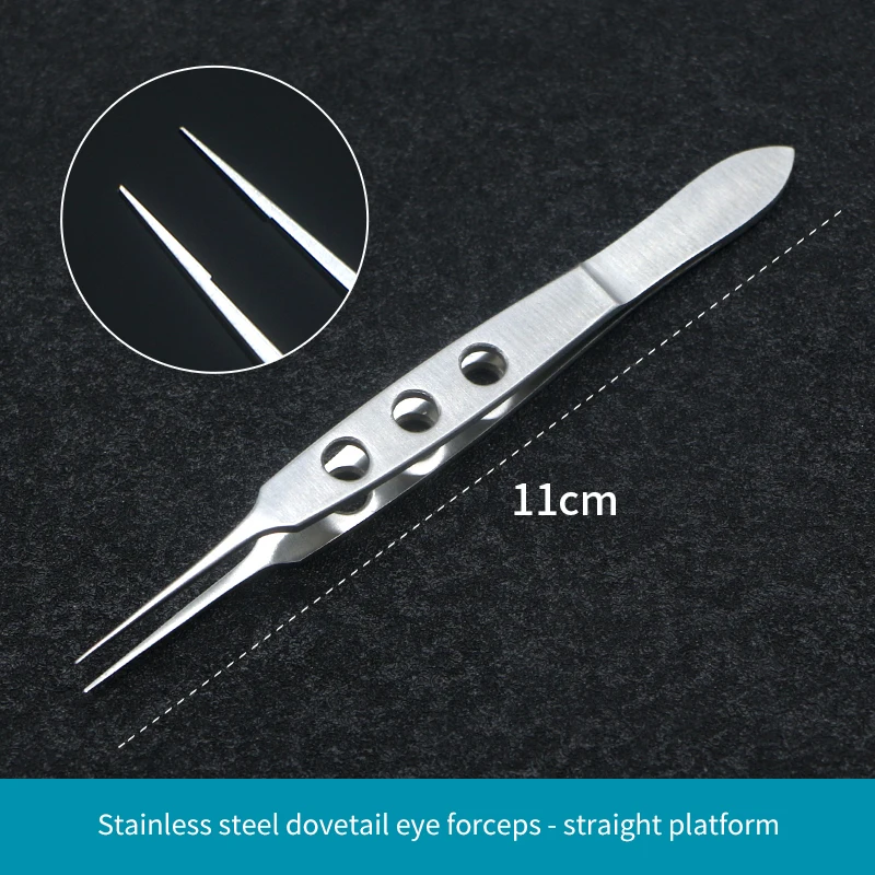 Microscopic Forceps For Removing Stitches Ophthalmic Tweezers Medical Stainless Steel Double Eyelid Surgical Tools Fine