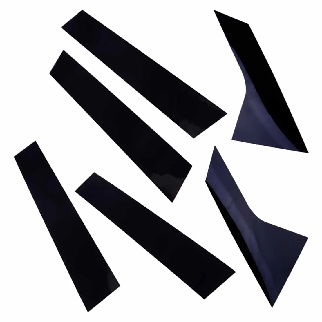 

6pcs Glossy Black Car Window Door B C Pillar Posts Cover Trim Fit for Hyundai Elantra 2021 2022 2023 Nano PC Plastic
