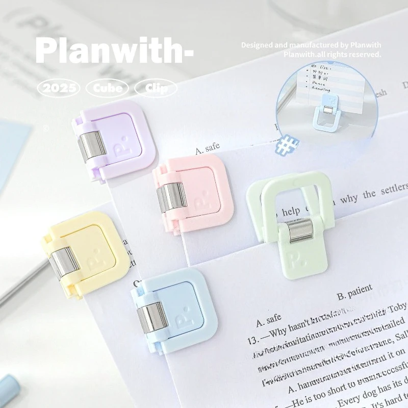 Mini Multi-function File Clips Cute Paper Holder Clamp for Test Paper Notes Photo Sorting Document Storage Office and Student