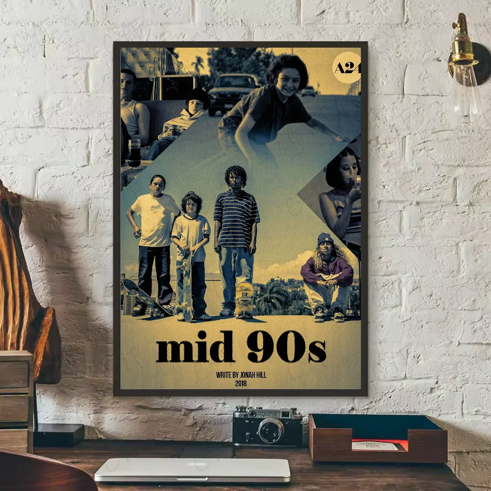 Mid90s TV Movie Poster HD Art Sticky Wall Waterdicht Thuis Woonkamer Slaapkamer Bar Esthetische Decoratie