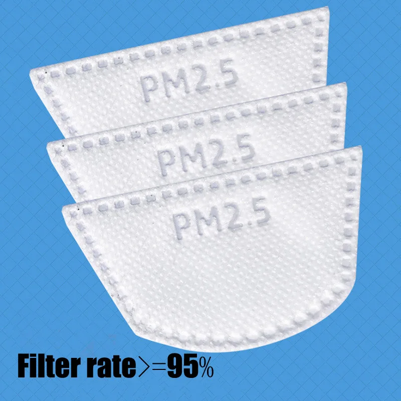 PM2.5 Replaced Filters For Transparent Protective Full Face Shield Windproof Anti-Dust Mask Anti-splash Safety Glasses