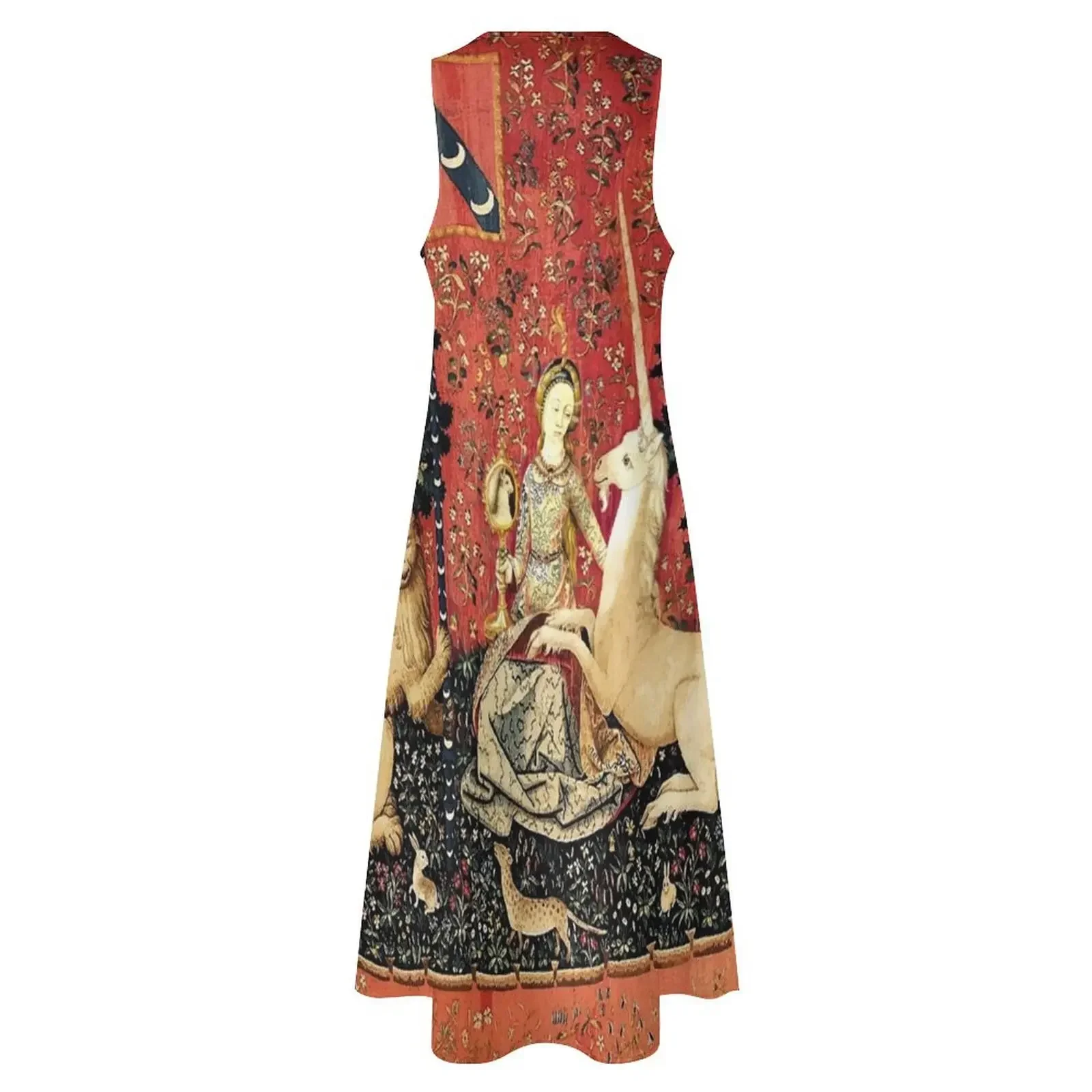 The Lady and the Unicorn: à Mon Seul Désir - فستان طويل البصر للنساء فستان طويل فستان نسائي للحفلات الفاخرة #4