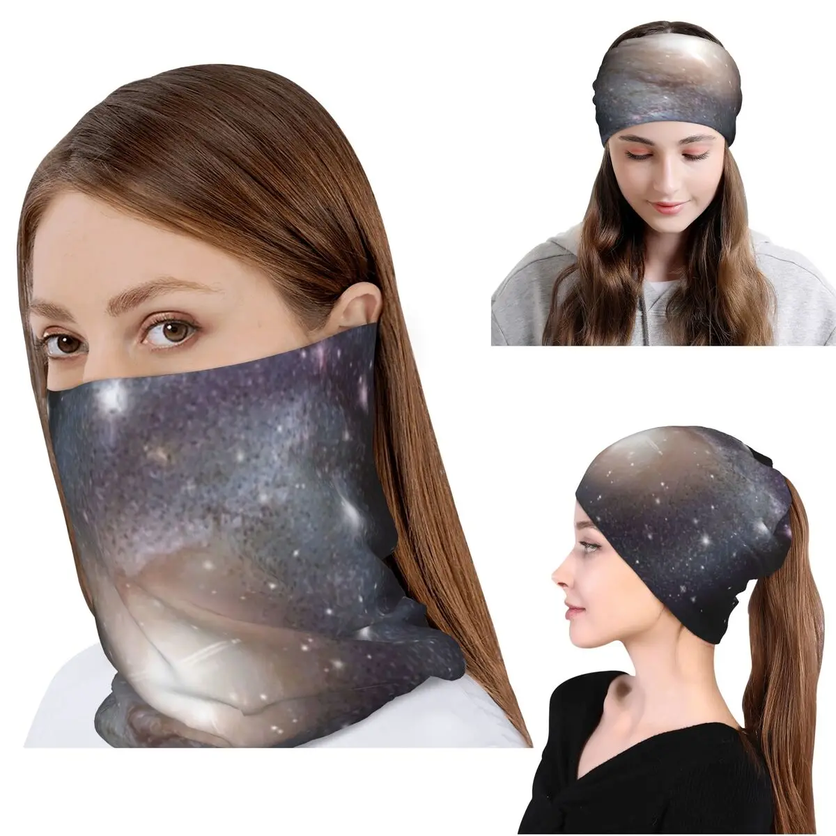 

Cloak Galaxy Universe Planets Bandana Neck Cover Wrap Scarf Warm Headband Beanies Hat Unisex Adult Breathable