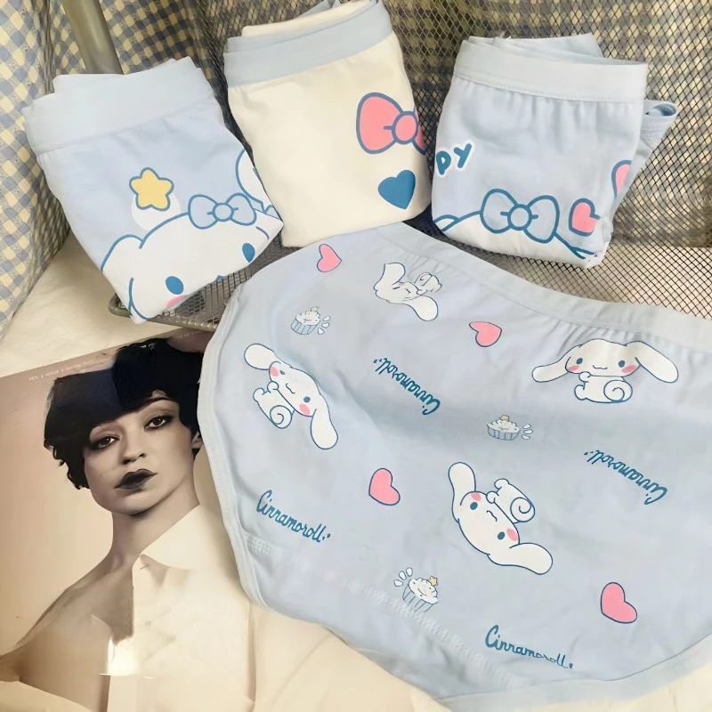 Sanrio Cinnamoroll children\'s and girls\' new creative cartoon pattern comfortable pure cotton antibacterial breathable briefs