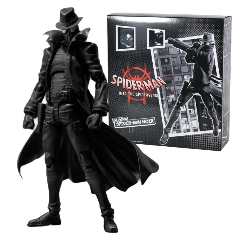 In Stock SV Action toy 17cm Spider-Man Noir Figure Model Collectible Toys