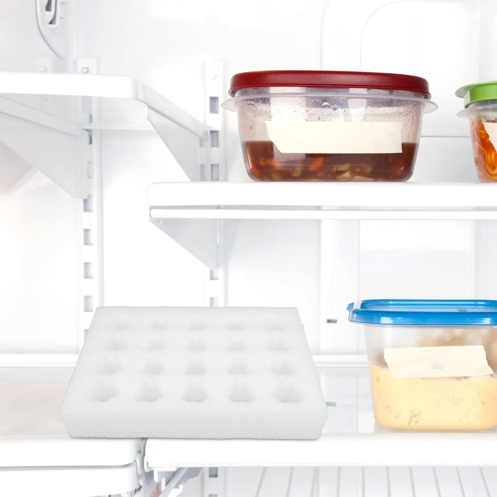 4Sets Egg Tote Thickened Shockproof Protective Tray Portable Delivery Egg Storage Container 20 Grids Stackable Organizer