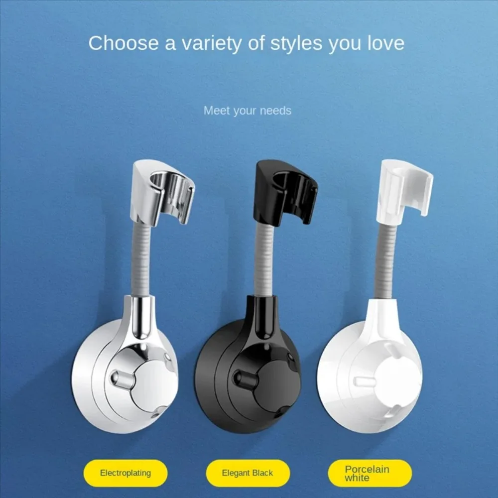 Nozzle Handheld Holder Punch-Free Multi Angle Rotation Shower Bracket Suction Cup Shower Holder Adjustable Shower Head Holder