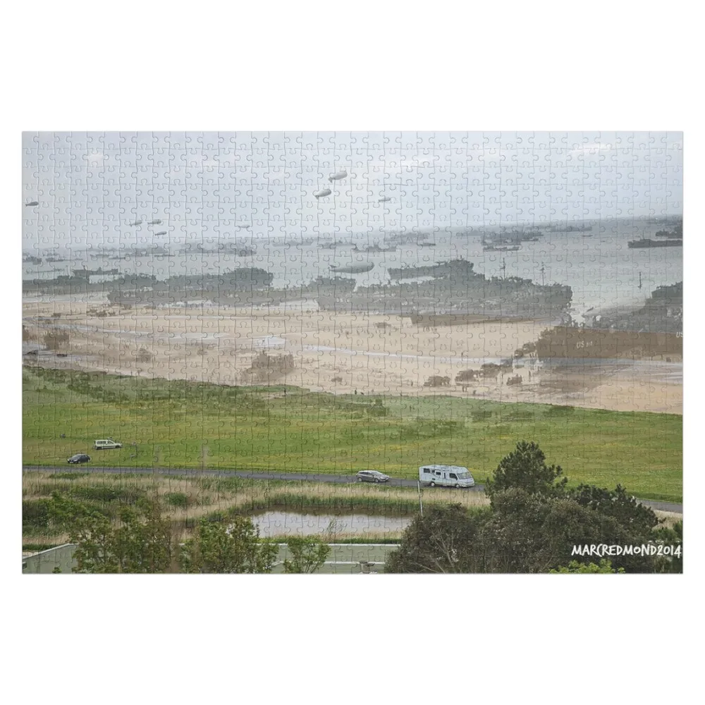 

Normandy : Omaha Beach 1944 - 2014 Jigsaw Puzzle Jigsaw Custom Game Children Personalised Toys Custom With Photo Puzzle