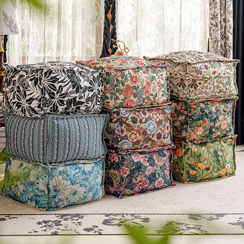 Moroccan Meditation Cushion Cover No Filler Lazy Futon Footstool Covers Homestay Bay Window Tatami Unstuffed Floor Seat Cushion