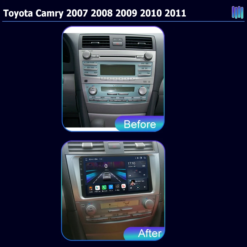 AI VOICE roadivox Android car radio for Toyota Camry 2007 2008 2009 2010 2011GPS Navigation video Multimedia Player tape