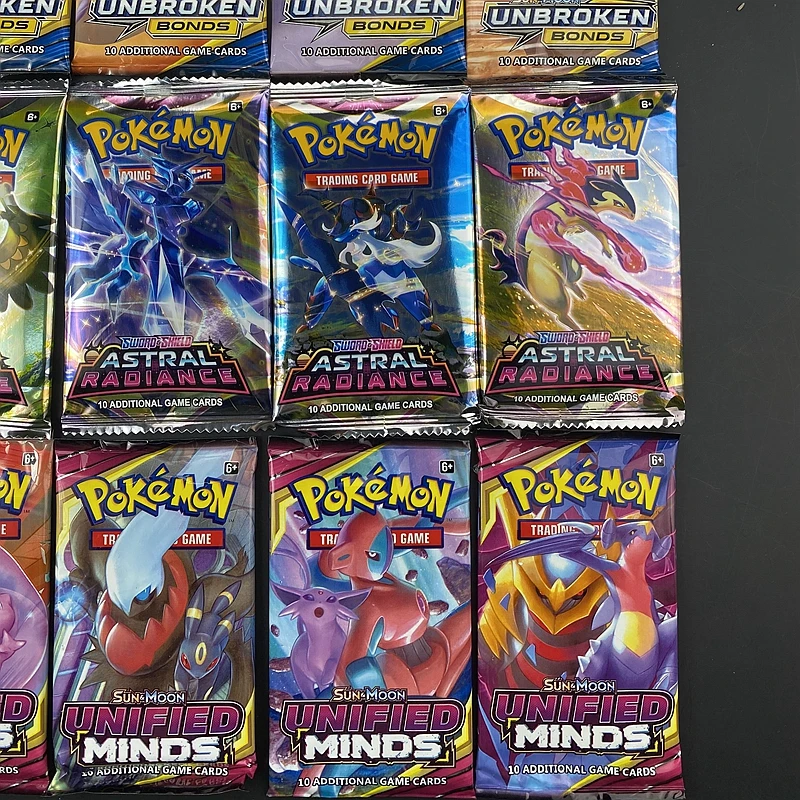 10/20Pcs Pokemon Cards TCG: Crimson Invasion Sword&Shield Sun Moon Evolutions English Trading Card Booster Box Collectible Gi