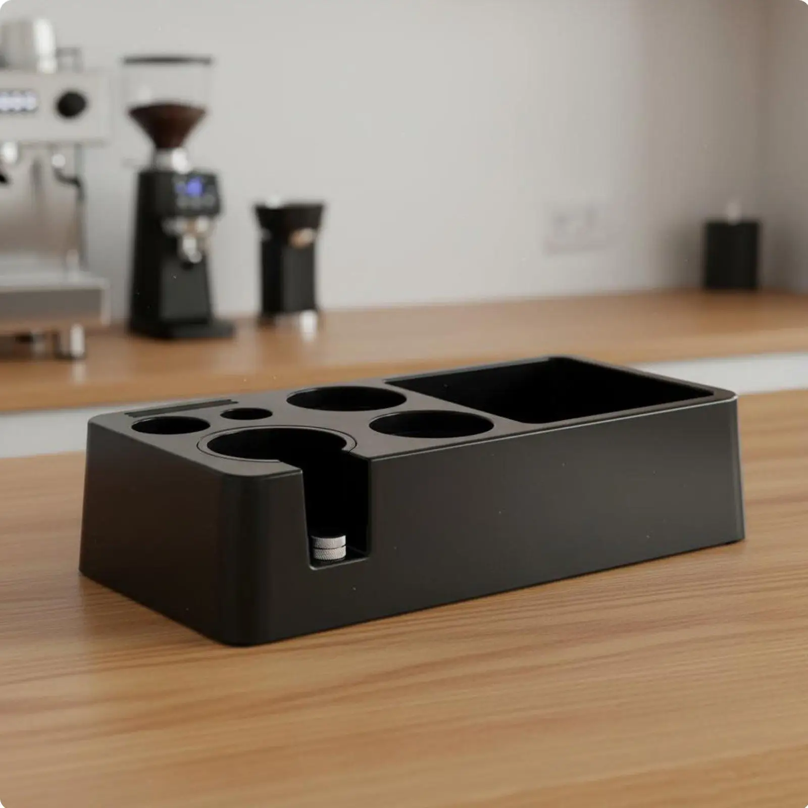Long-Lasting Coffee Tamper Stand Anti-Slip Base Espresso Tamping Station Keeps