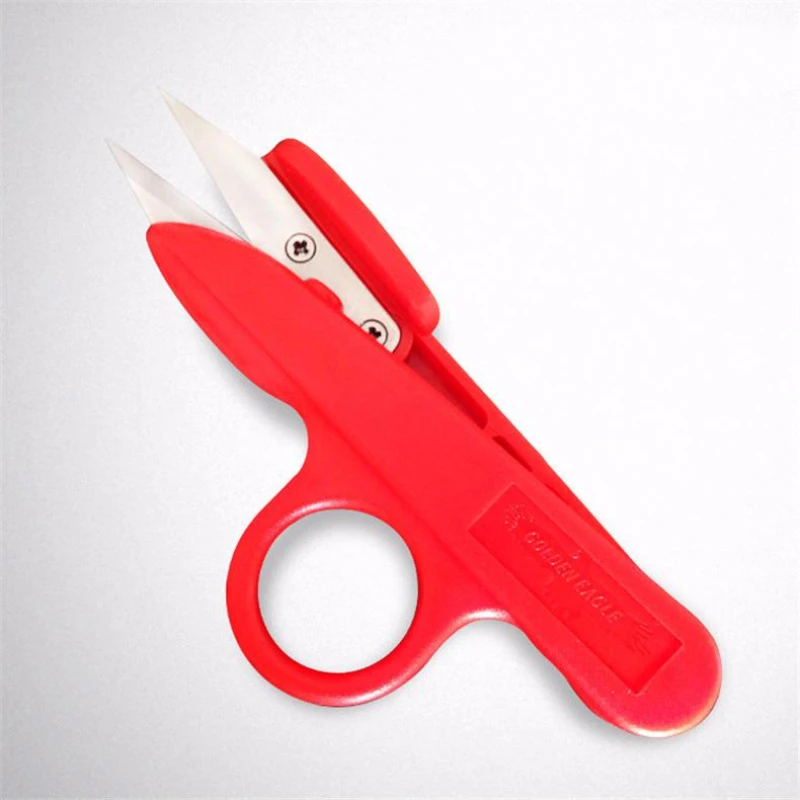 Eagle Yarn Scissors Household Sewing Matching Thread Cutting Cross Special U-shaped Plastic Handle