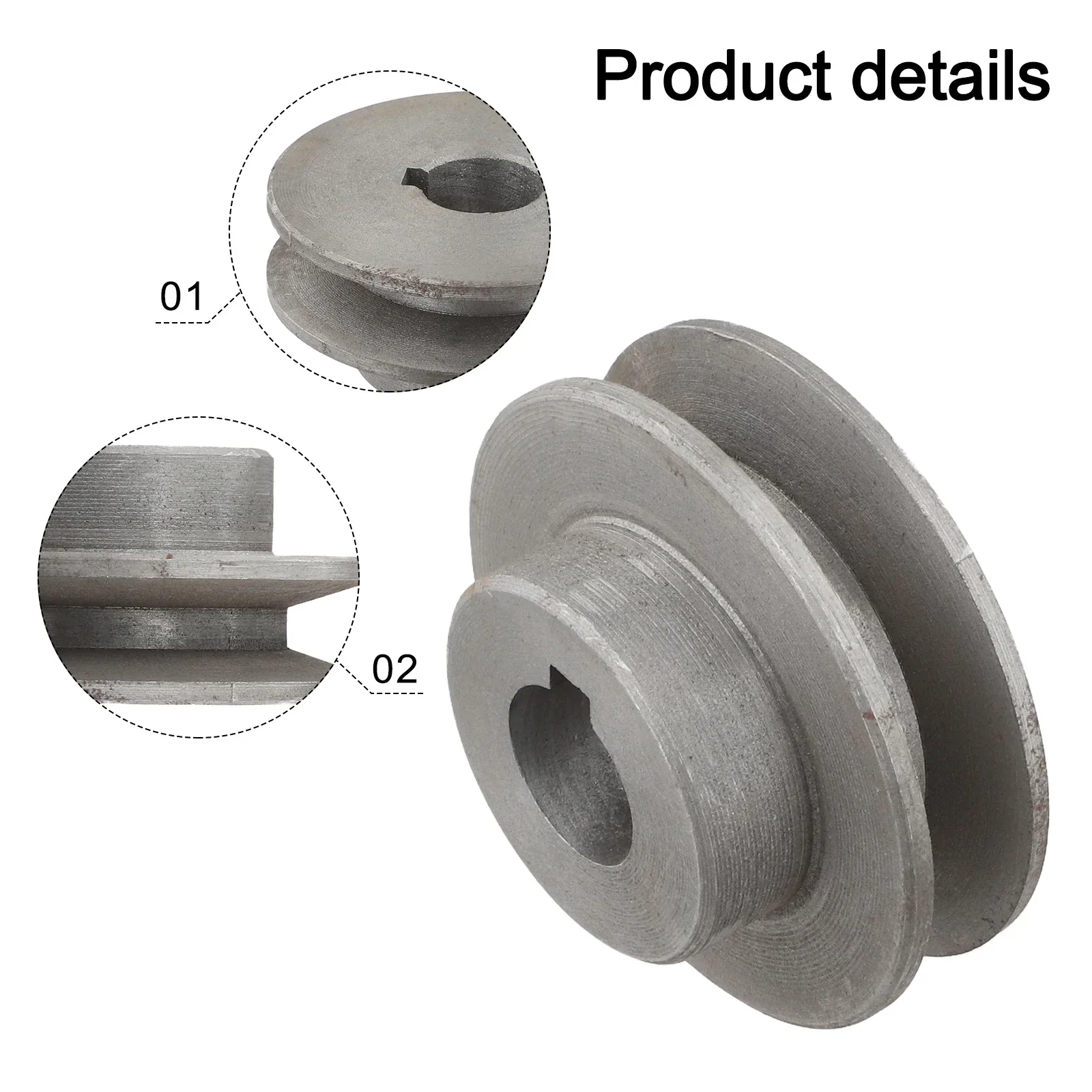 Motor Pulley V-Belt Pulley Single-groove Design Main Shaft Wheel A-type Pulley Drive Wheel Air Compressor Part