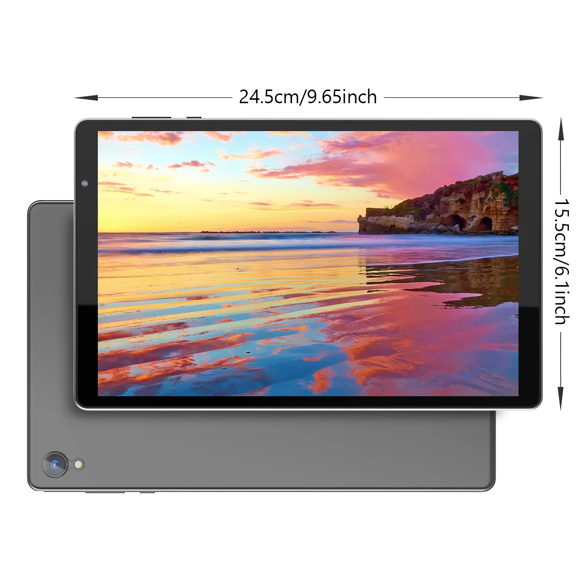 แท็บเล็ต Android, หน้าจอขนาดใหญ่ 10 นิ้ว, โปรเซสเซอร์ quad-core, RAM 4(2+2) GB, ROM 32GB, หน้าจอ 1280 * 800 HD IPS, แบตเตอรี่ 6000mAh