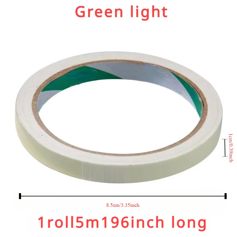 Luminous Tape Green Warning Ground Light Storage Stair Anti Slip Sticker Reflective Fluorescent Tape